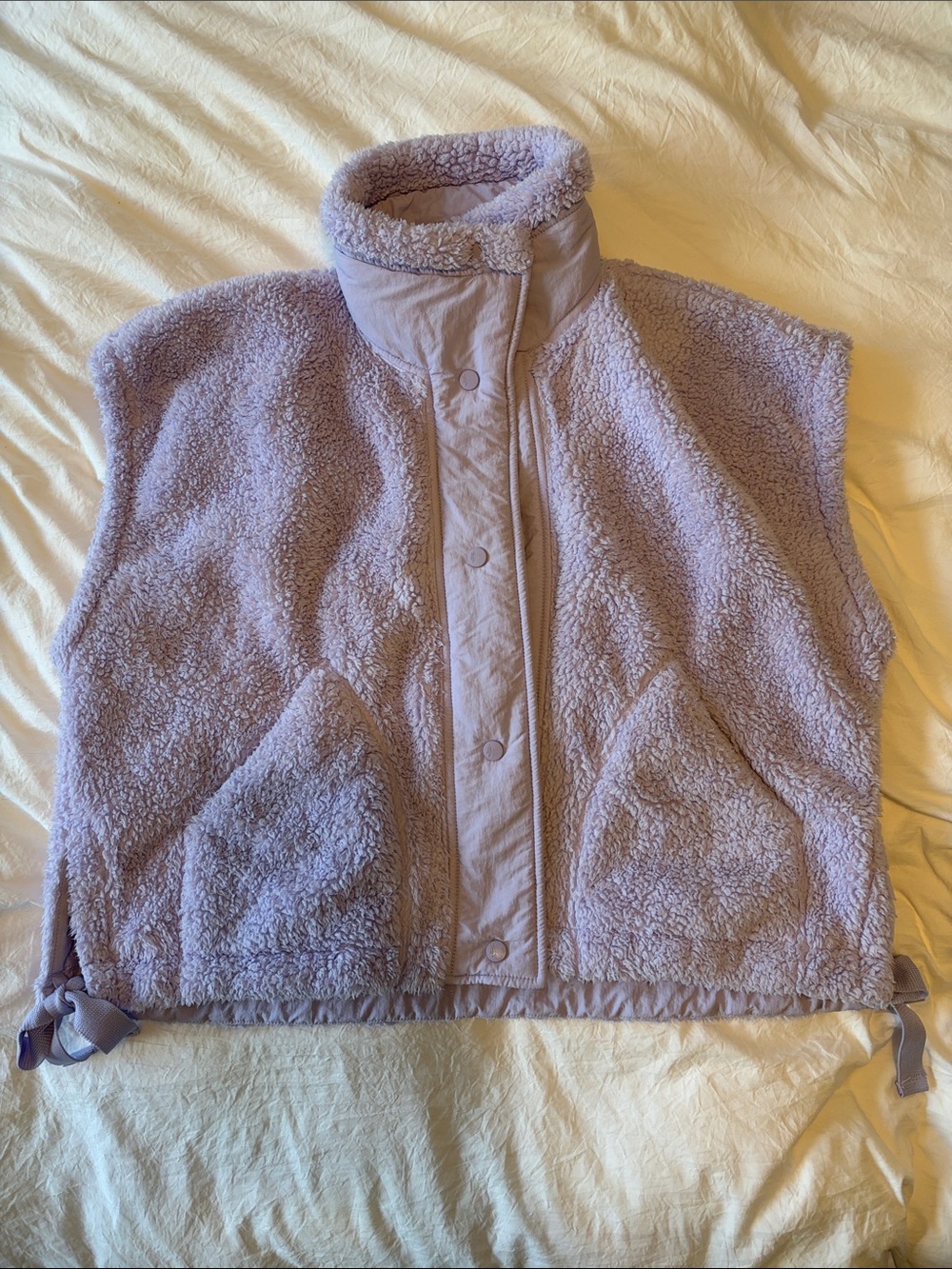 Scout it out fleece vest by Free People Movement in Iris